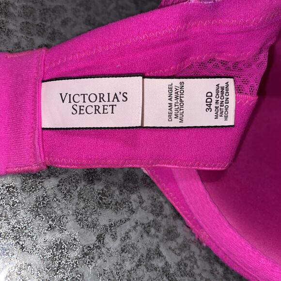Victoria's Secret Dream Angels Multi way/ Multi options 34DD bra Pink Flowers - Picture 9 of 10